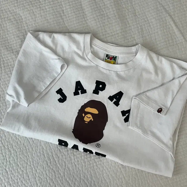 [BUNJANG] BAPE Japan White T-Shirt / 베이프 재팬 화이트 M