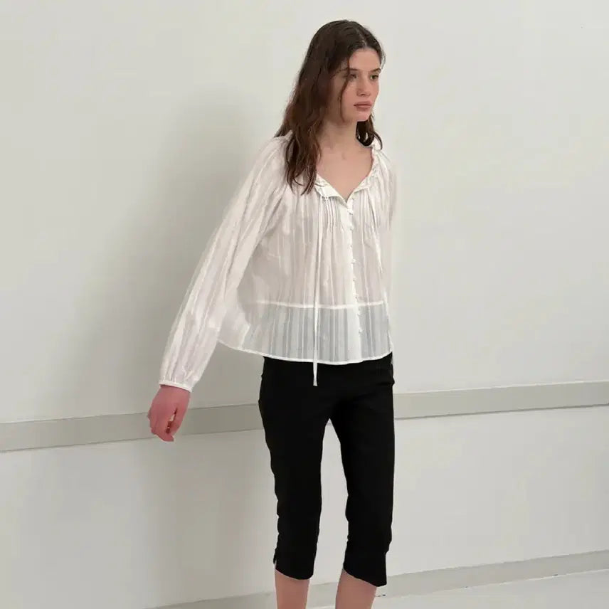 [BUNJANG] Arto Capri Slit Pants Black / 아르토 capri slit pants black 카프리팬츠 S