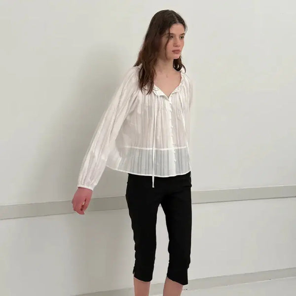 [BUNJANG] Arto Capri Slit Pants Black / 아르토 capri slit pants black 카프리팬츠 S