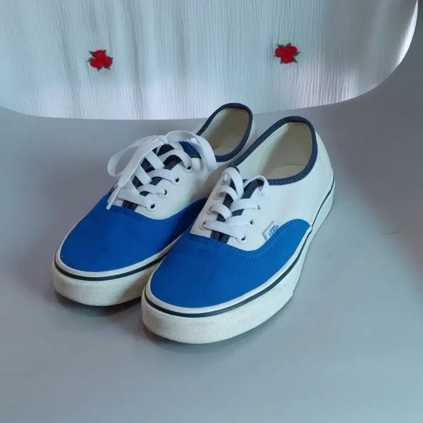 [BUNJANG] Vans Authentic Blue/White Sneakers / 반스어센틱 블루/화이트 235mm