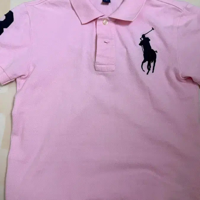 [BUNJANG] Big Pony Pink Polo Shirt / 급처마지막할인)빅포니 핑크 카라티