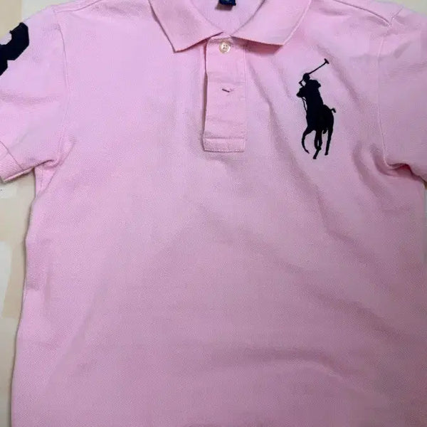 [BUNJANG] Big Pony Pink Polo Shirt / 급처마지막할인)빅포니 핑크 카라티