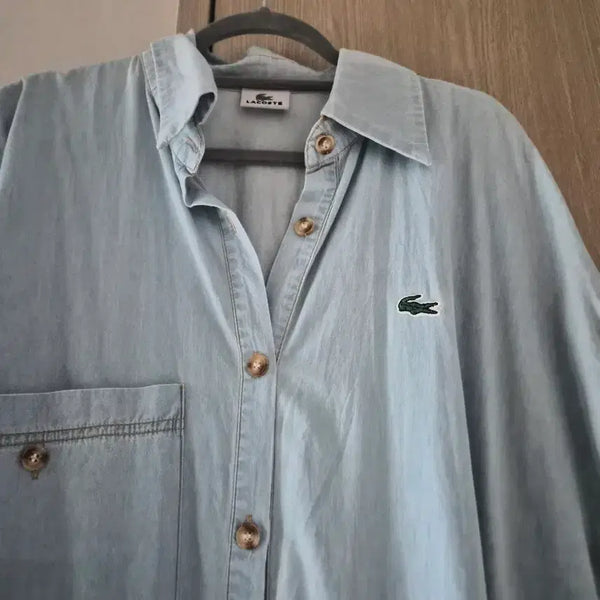 [BUNJANG] Lacoste Men's Shirt Light Blue / 새상품)라코스테 셔츠 연청색
