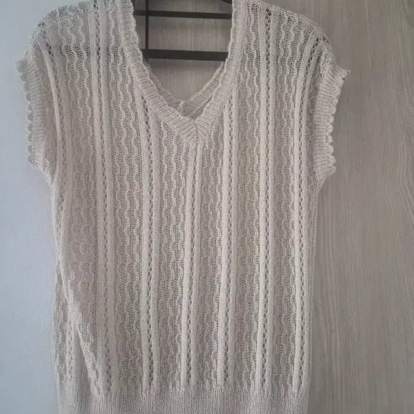 [BUNJANG] Knit Vest - Ivory / 새상품)니트 베스트 아이보리