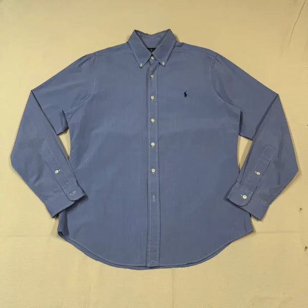 [BUNJANG] Polo Ralph Lauren Classic Blue Pin Oxford Shirt / L) 폴로 랄프로렌 클래식 블루 핀 옥스포드 셔츠 F10