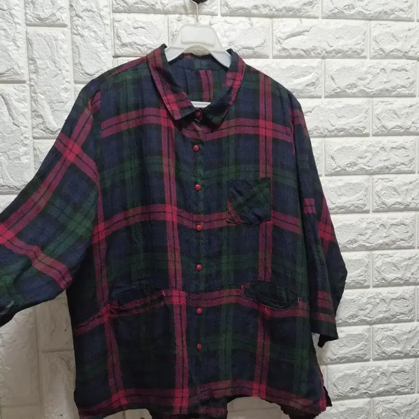 [BUNJANG] Linen Blend Check Shirt Jacket / 린넨 산듯한 체크 남방&자켓