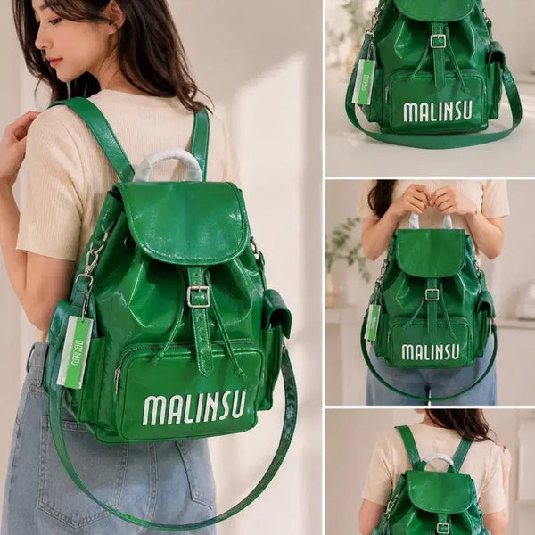 [BUNJANG] Malinsu Natural Cowhide Backpack Green / 새상품)MALINSU 마린수 백팩 그린