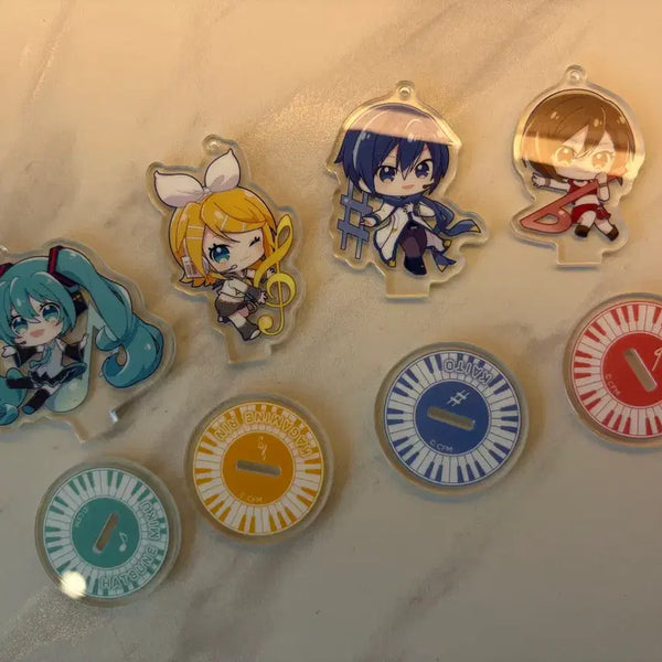 [BUNJANG] Hatsune Miku Acrylic Stand Keychain Set (4 Types) / 하츠네 미쿠 아크릴 스탠드 키링 4종 세트