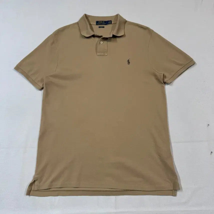 [BUNJANG] Polo Ralph Lauren Slim Fit Short Sleeve Polo Shirt Brown Beige L / L) 폴로 랄프로렌 슬림핏 반팔 카라티 PK 브라운 베이지 F13