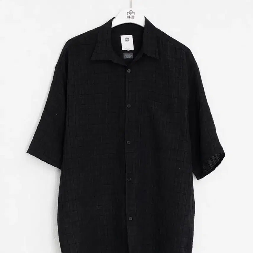 [BUNJANG] Polituru Textured Short Sleeve Shirt / [2] 폴리테루 텍스쳐드 반팔 셔츠