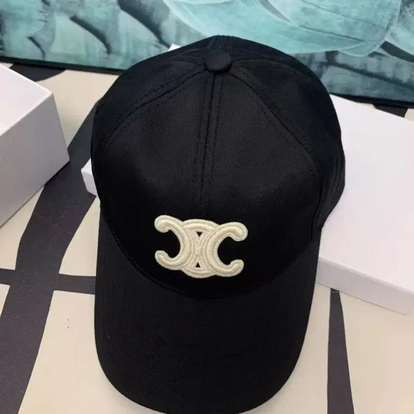 [BUNJANG] Celine Big Logo Cotton Ball Cap / 셀린 빅로고 남녀공용 블랙 코튼 소재 볼캡