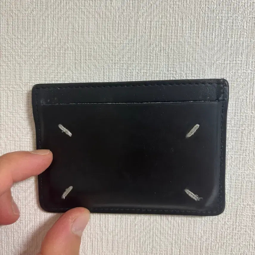 [BUNJANG] Maison Margiela Card Holder Black Leather / 마르지엘라 카드지갑