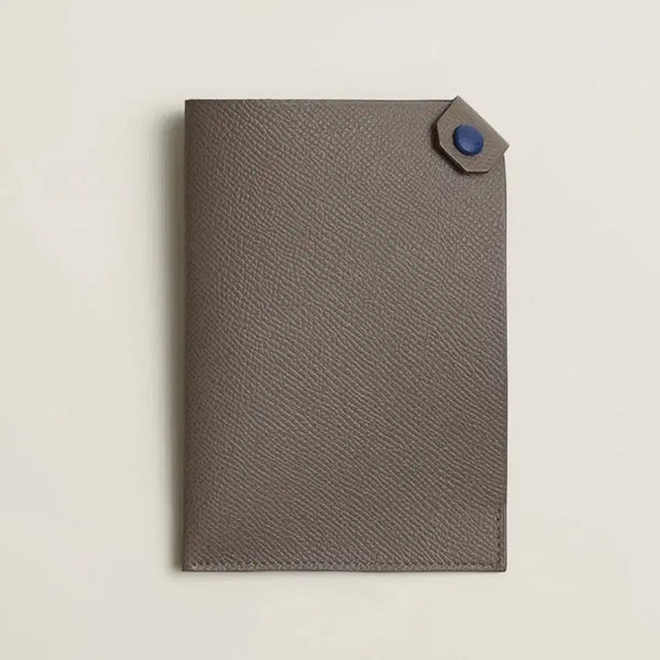 [BUNJANG] Hermès Tam Tam Gris Étain/Bleu Saphir Epsom Calfskin Passport Case / (새상품) 에르메스 타막 타르막 그리에땅/블루사피흐