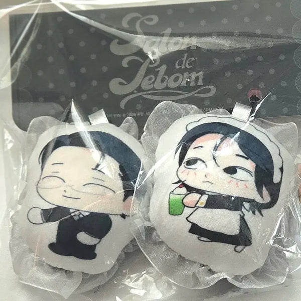 [BUNJANG] Rebon (Salon de Rebon) Lace Cushion Keyring Set / 레봄 (살롱 드 르봉) 레이스 쿠션 키링 세트-주의 평화