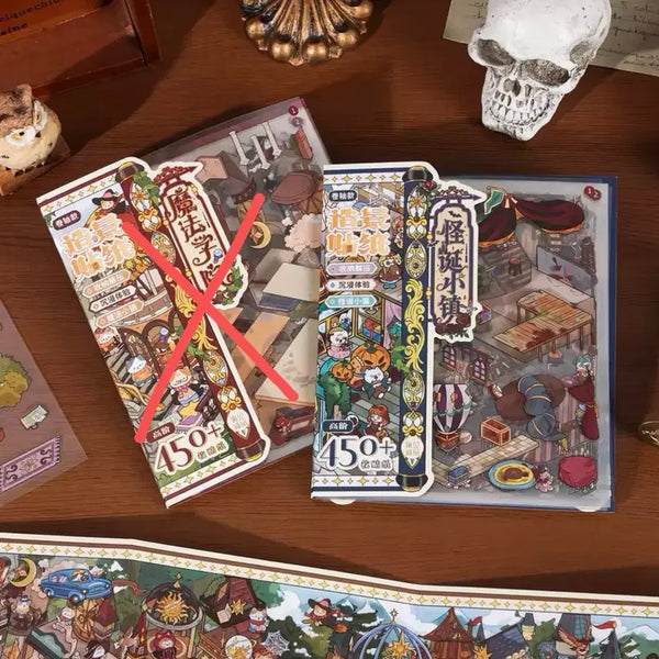 [BUNJANG] 3D Sticker Book / 방꾸미기 마법 아카데미 3D 스티커북