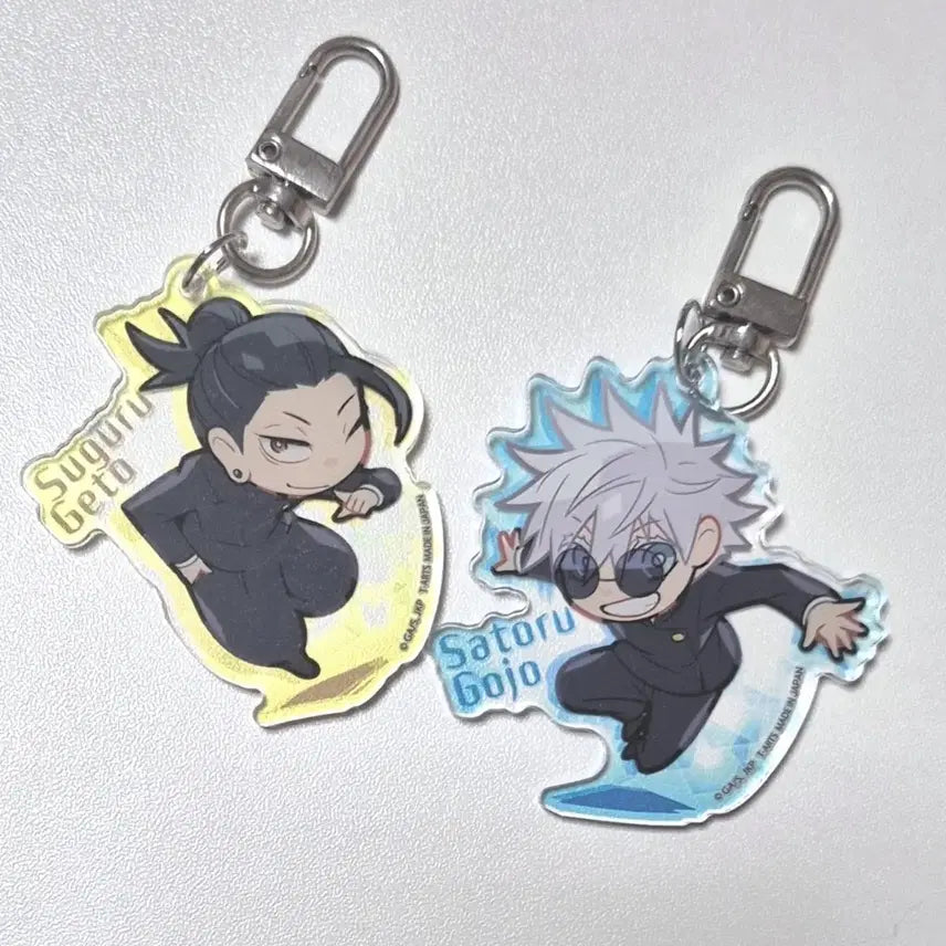 [BUNJANG] Jujutsu Kaisen Gojo Geto Acrylic Keychain Bundle Set / 일괄)주술 회옥 고죠 게토 아크릴 키링 가챠