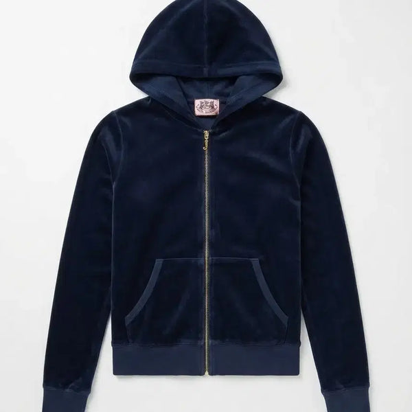 [BUNJANG] Juicy Couture Velour Hooded Zip-Up Navy M / 쥬시꾸뛰르 벨루어 후드집업 네이비 M