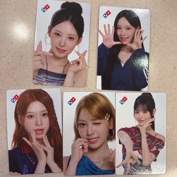 [BUNJANG] Lecenne 5-Member Photocard Set Domino's Pizza Goods / 르센느 포토카드 5종 세트 도미노피자 굿즈