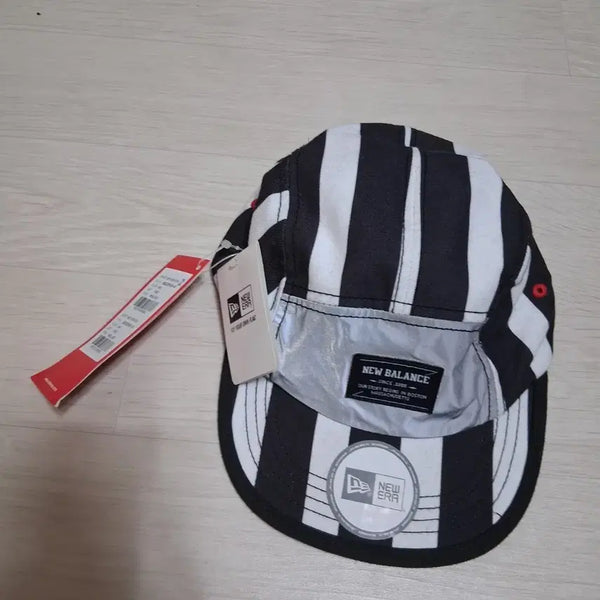 [BUNJANG] New Balance x New Era Collaboration Stripe Camp Cap / 뉴발란스 모자 미사용