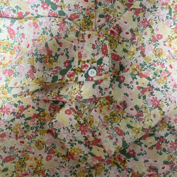 [BUNJANG] Vintage Floral Blouse Shirt / 구제 꽃무늬 블라우스 셔츠