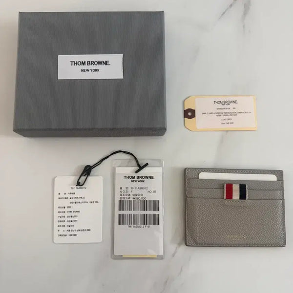 [BUNJANG] Thom Browne Card Wallet Grey Full Set / 톰브라운 카드지갑 풀구성 급처