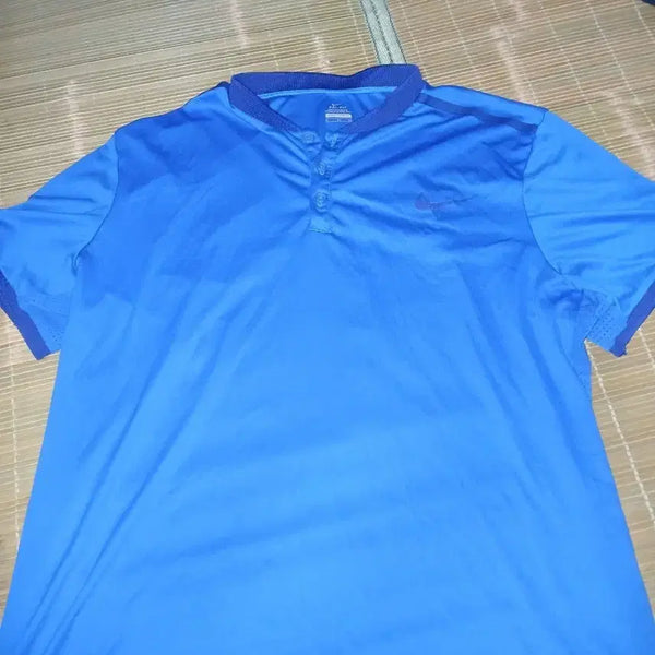 [BUNJANG] Nike Polo Short Sleeve T-Shirt Blue / 나이키 폴로 반팔 티셔츠 블루