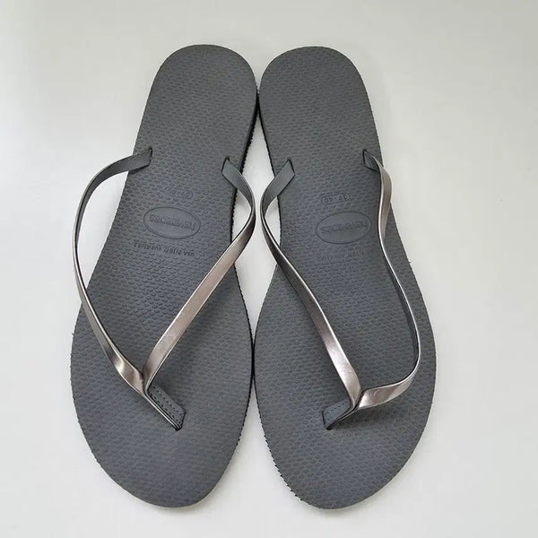 [BUNJANG] Havaianas Metallic Flip-Flop Sandals (Size 260-270) / [260~270]하바이아나스 메탈릭 플립플랍 샌들