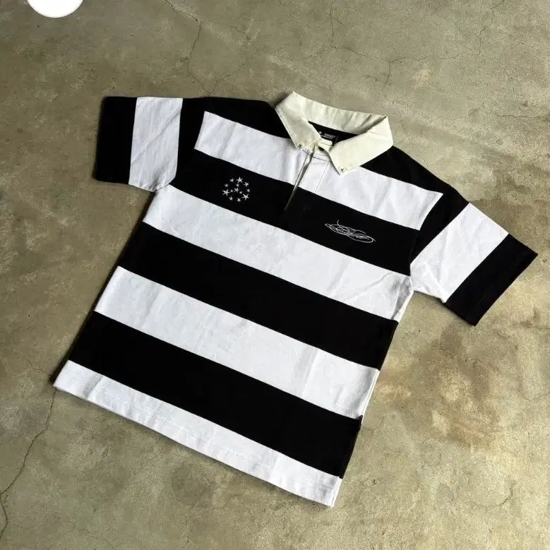 [BUNJANG] Belvet Striped Short-Sleeve Polo T-Shirt / belvet 카라티