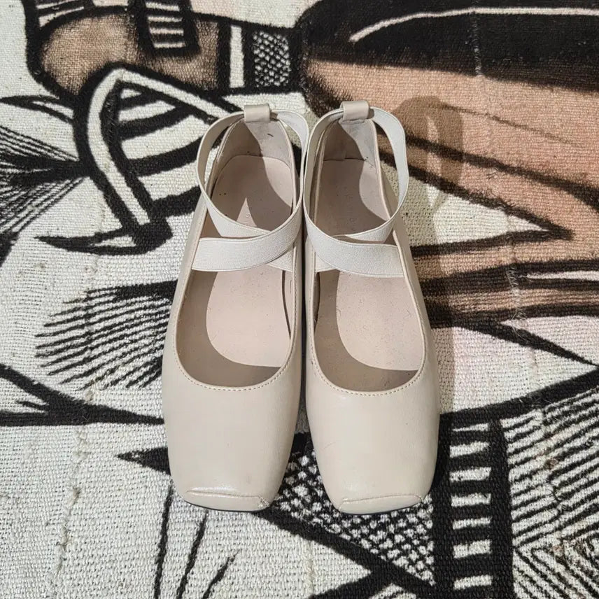 [BUNJANG] Antique Mary Jane Ballerina Flats / 245 앤티크 메리제인 밴딩 플랫 슈즈 (발레리나 플랫)