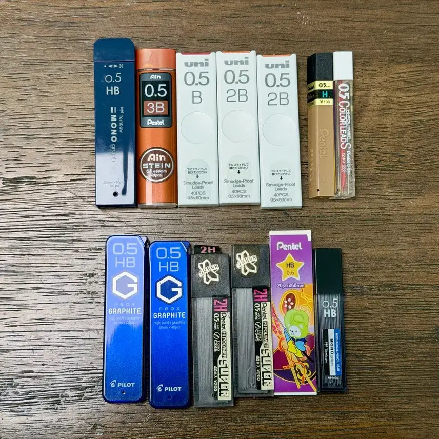 [BUNJANG] 0.5mm Mechanical Pencil Lead Bundle / 0.5 샤프심 일괄 판매