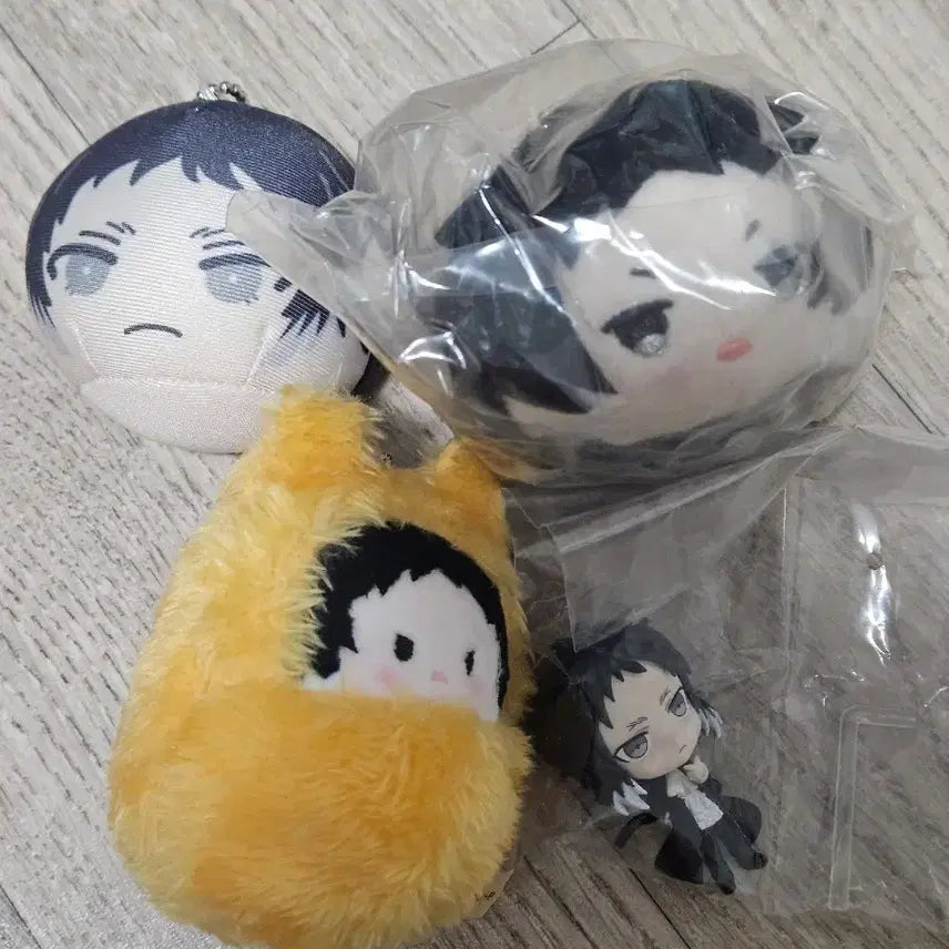 [BUNJANG] Bungo Stray Dogs Akutagawa Plush Set / 문스독 아쿠아타가와 모찌