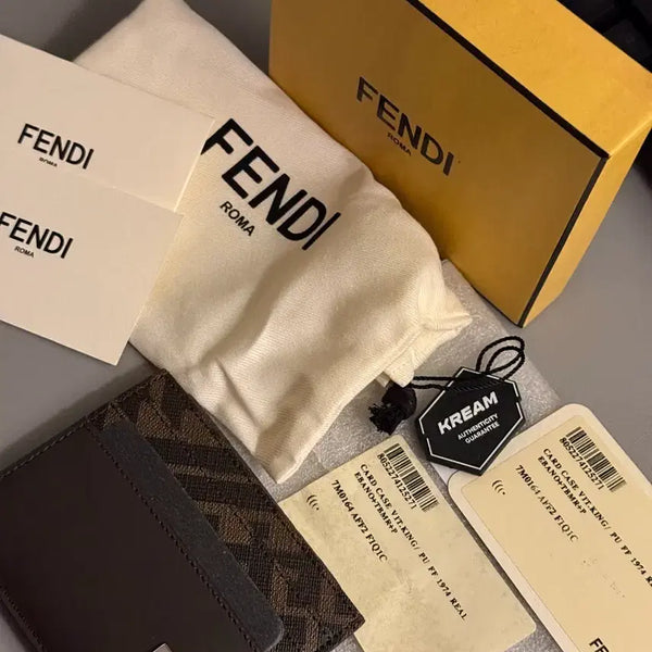 [BUNJANG] Fendi FF Square Card Holder Brown / (새 상품) 급처 !!!!!!! 펜디 FF 스퀘어 카드 홀더 브라운