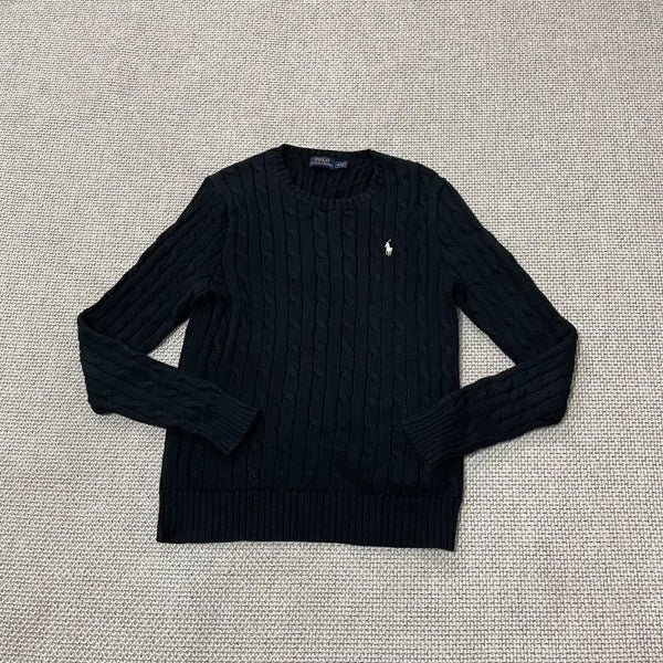 [BUNJANG] Polo Ralph Lauren Women's Cable Knit Sweater M / M 폴로 랄프로렌 꽈배기 여성 니트 N.9657