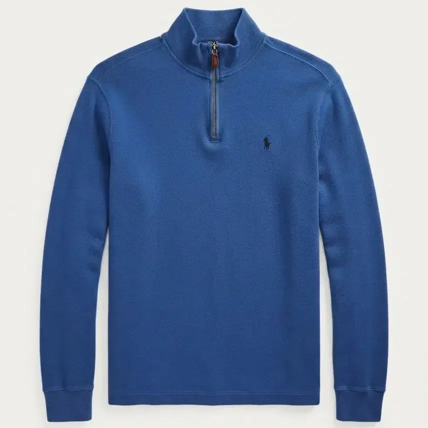 [BUNJANG] Polo Ralph Lauren Blue Half-Zip Knit M / 폴로 랄프로렌 블루 반집업 니트 M
