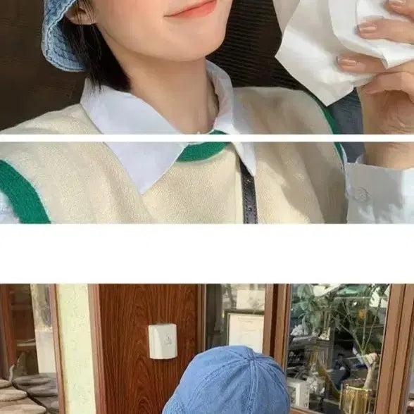 [BUNJANG] Denim Bucket Hat Set (Light Wash + Medium Wash) / 데님 벙거지 연청+중청 세트 (남여공용)