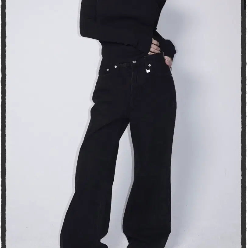 [BUNJANG] Pale Jade Maxi Wide Denim Jeans / 페일제이드 맥시 와이드 데님진