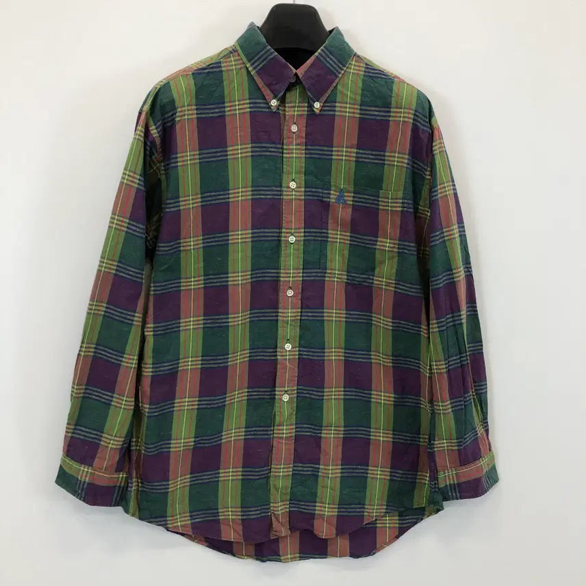[BUNJANG] Beanpole Linen Blend Checkered Shirt / 00s 빈폴 린넨 체크셔츠 100