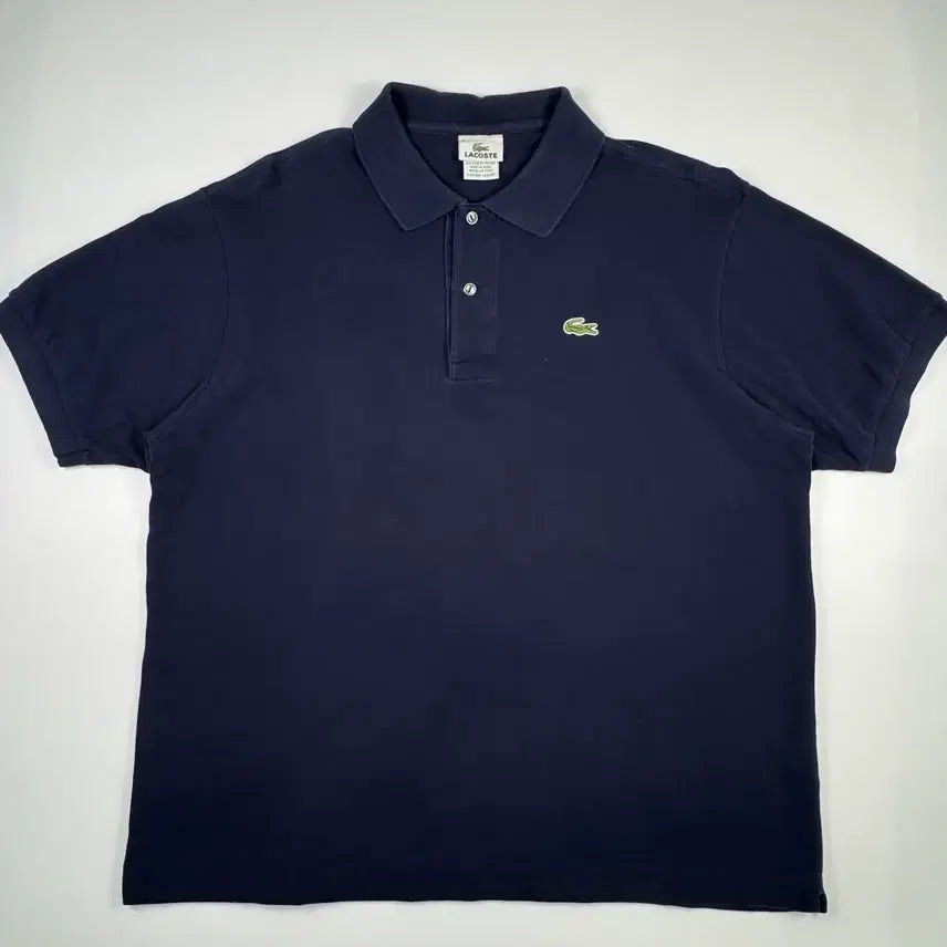 [BUNJANG] Lacoste Peruvian Classic Pique Short Sleeve Polo Shirt Navy Size 6 / 라코스테 페루산 클래식 피케 반팔티 네이비 6사이즈