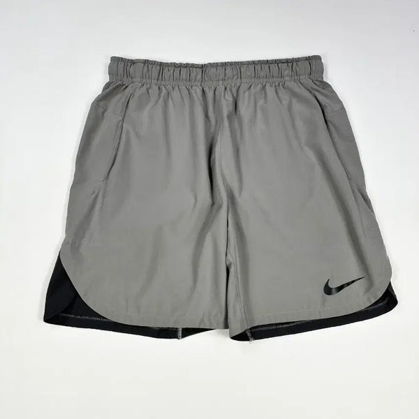 [BUNJANG] Nike Swoosh Charcoal Woven Track Shorts / 나이키 스우시 차콜 우븐 츄리닝 반바지 (L)