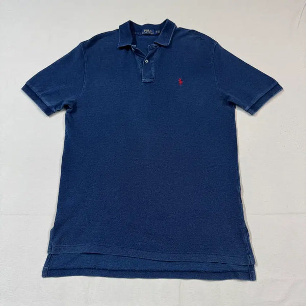 [BUNJANG] Polo Ralph Lauren PK Indigo Denim Short Sleeve Polo Shirt M / M) 폴로 랄프로렌 반팔 카라티 PK 인디고 데님 F15