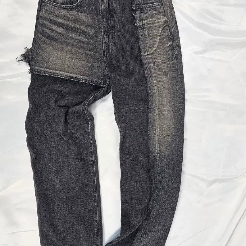 [BUNJANG] Mihara Yasuhiro Patchwork Denim Pants / 미하라야스히로패치워크데님팬츠
