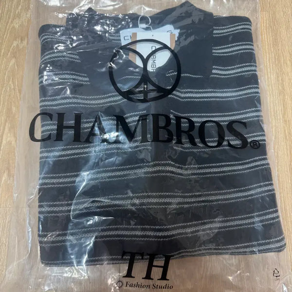 [BUNJANG] Cham Bros Oversized Collar Short Sleeve Knit XL / 챔브로스 오버핏 카라 반팔 니트 XL