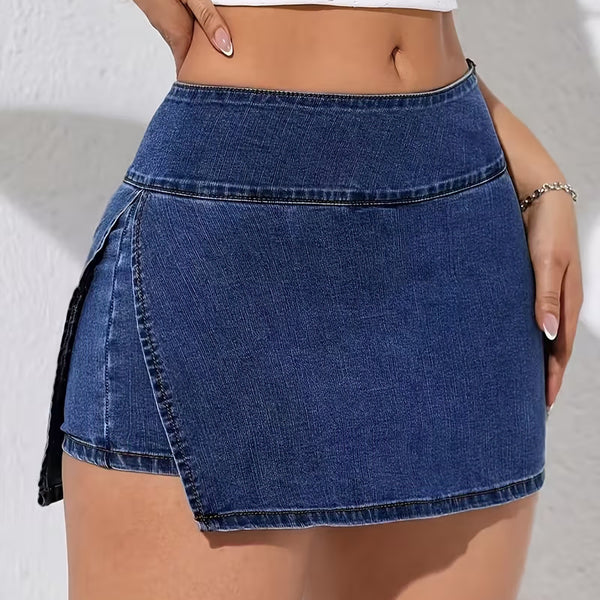 [BUNJANG] Denim Skirt Pants / 청치마바지