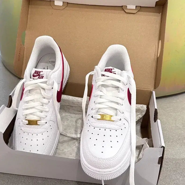 [BUNJANG] Nike Air Force 1 '07 Low White Team Red / 나이키 에어포스 1 '07 로우 화이트 팀 레드