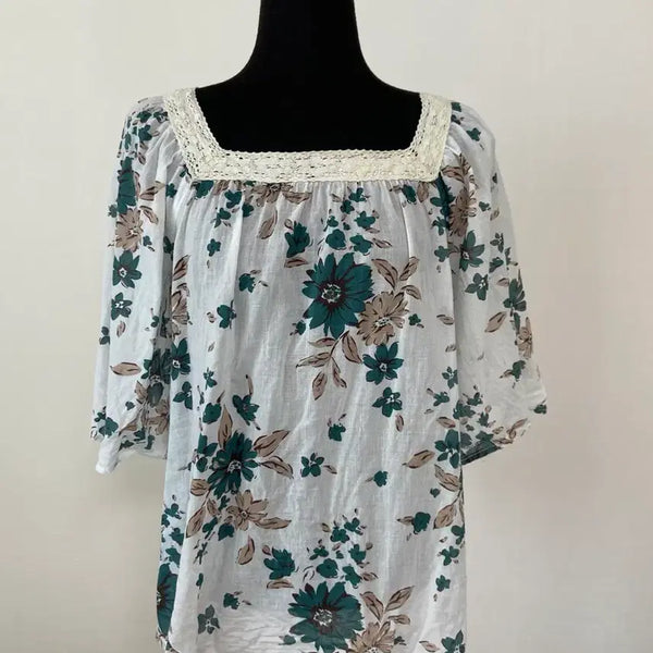 [BUNJANG] Square Neck Blouse / 스퀘어넥 블라우스