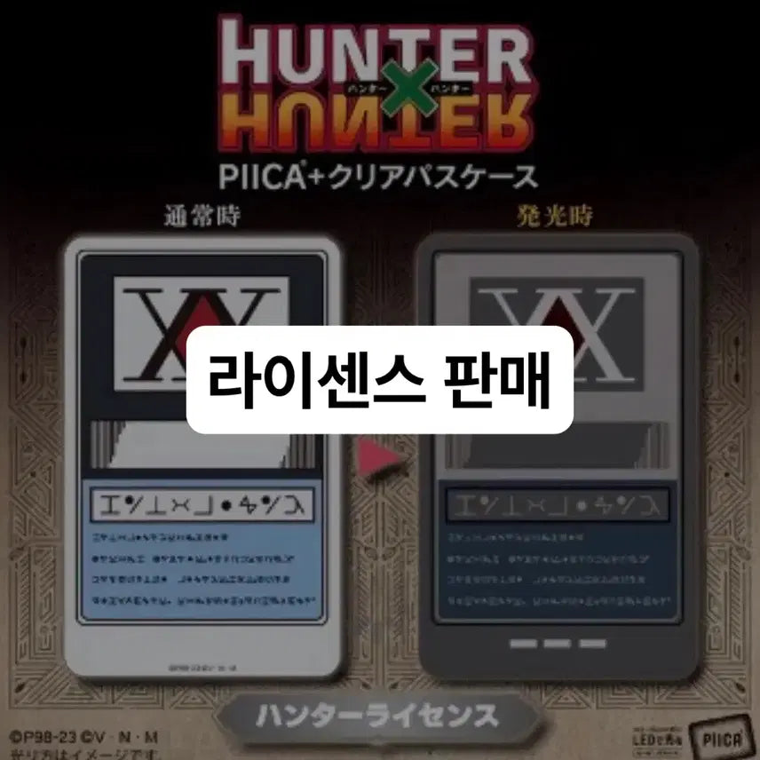 [BUNJANG] Hunter x Hunter License PIICA Clear Pass Case / 헌터헌터 헌헌 라이센스 PIICA 클리어 패스 카드 헌터증 케이스