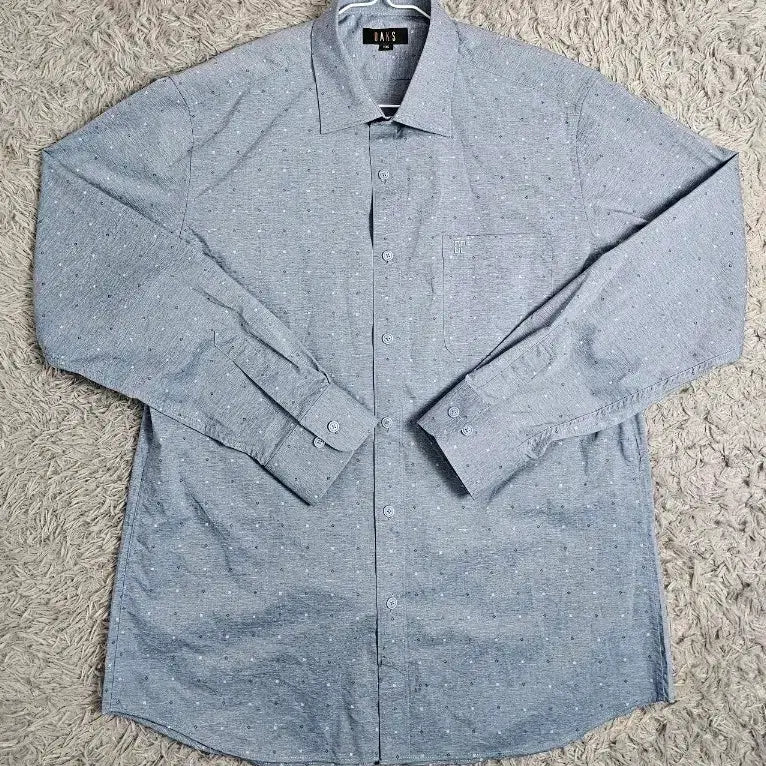 [BUNJANG] DAKS Blue Pin-dot Pattern Shirt XL / 닥스 DAKS 셔츠 블루 핀도트 패턴 XL