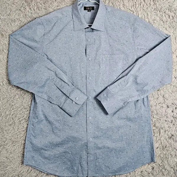 [BUNJANG] DAKS Blue Pin-dot Pattern Shirt XL / 닥스 DAKS 셔츠 블루 핀도트 패턴 XL