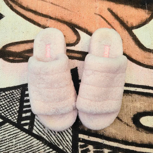 [BUNJANG] Ugg Australia Wool Fur Slides Pastel Pink EU 38 / EU 38 (235~240) 어그 호주 양모 퍼 슬라이드 파스텔 핑크