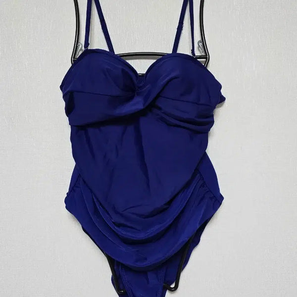 [BUNJANG] Navy Shirring Monokini Swimsuit XL New / 네이비 셔링 원피스 모노키니  수영복 XL 새상품